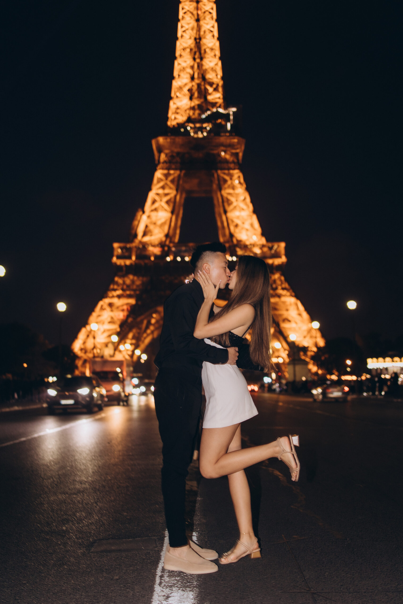 Eiffel Tower Love Story in Paris