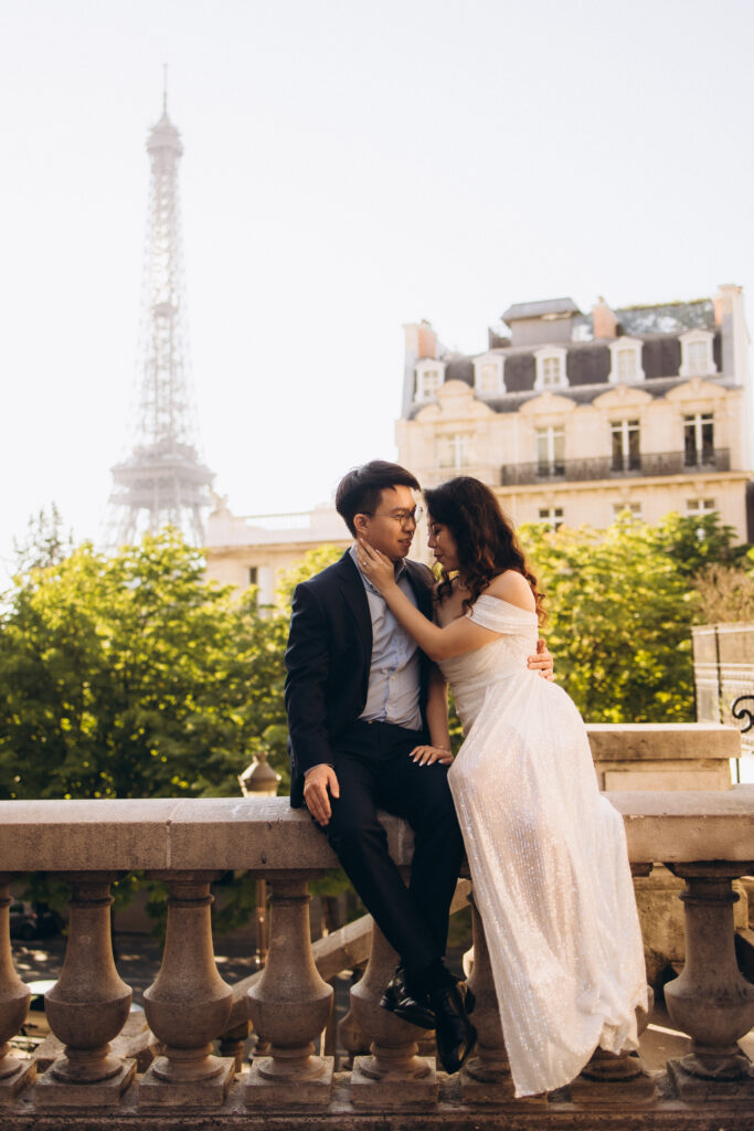 Romantic moments in Paris's hidden streets