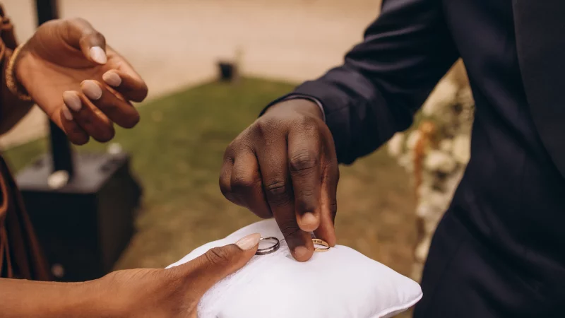 Close-up Wedding Rings Pictures
