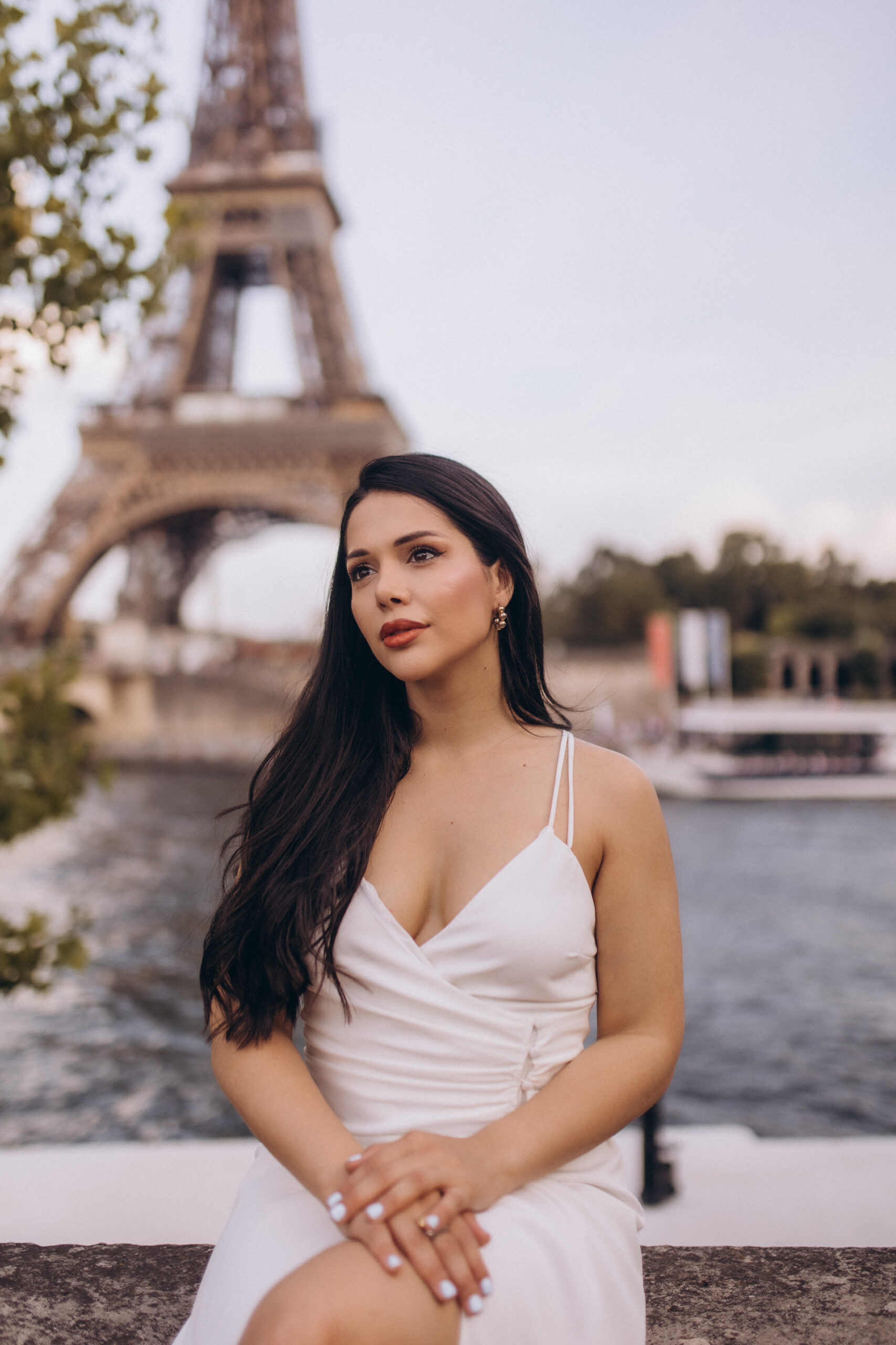 Paris Portrait Photoshoot by the River by Julia Litvin